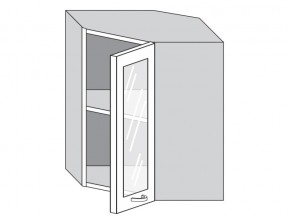 1.60.3у Шкаф настенный (h=720) угловой на 600мм со стекл. дверцей в Кировграде - kirovgrad.magazin-mebel74.ru | фото