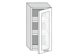 19.40.3 Шкаф настенный (h=913) на 400мм с 1-ой стекл. дверцей в Кировграде - kirovgrad.magazin-mebel74.ru | фото