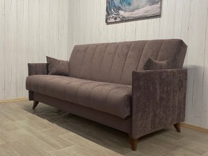 Диван Престиж-3 НПБ, велюр Sensey Dusty plum в Кировграде - kirovgrad.magazin-mebel74.ru | фото