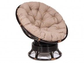 Кресло-качалка Papasan w 23/01 B с подушкой Antique brown, экошерсть Коричневый в Кировграде - kirovgrad.magazin-mebel74.ru | фото