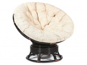 Кресло-качалка Papasan w 23/01 B с подушкой Antique brown, ткань Старт в Кировграде - kirovgrad.magazin-mebel74.ru | фото