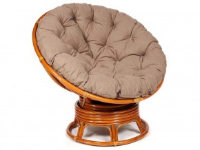 Кресло-качалка Papasan w 23/01 B с подушкой Cognac, экошерсть Коричневый в Кировграде - kirovgrad.magazin-mebel74.ru | фото