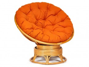 Кресло-качалка Papasan w 23/01 B с подушкой Honey, ткань Оранжевый в Кировграде - kirovgrad.magazin-mebel74.ru | фото