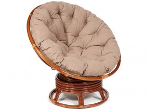 Кресло-качалка Papasan w 23/01 B с подушкой Pecan, экошерсть Коричневый в Кировграде - kirovgrad.magazin-mebel74.ru | фото