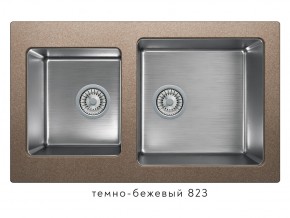 Мойка комбинированная Tolero twist TTS-840 Темно-бежевый 823 в Кировграде - kirovgrad.magazin-mebel74.ru | фото