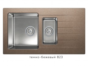 Мойка комбинированная Tolero twist TTS-890 Темно-бежевый 823 в Кировграде - kirovgrad.magazin-mebel74.ru | фото