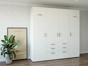 Шкаф распашной 2400Б Жемчуг в Кировграде - kirovgrad.magazin-mebel74.ru | фото